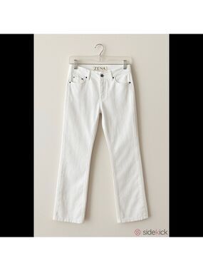 Zena Women's White Straight Leg Jeans